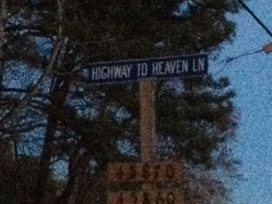 Sign to Highway to Heaven Lane